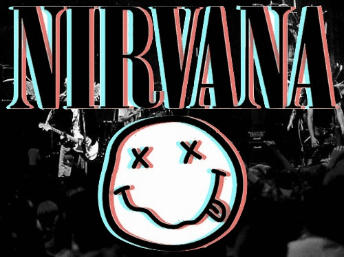 Slowed nirvana. Постер Нирвана. Nirvana logo. Нирвана гиф. Путь к нирване.