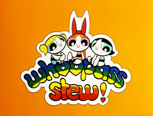 sridevi:The original pitch for the Powerpuff Girls was a student film called Whoopass Stew.  Craig McCracken originally intended to show what the perfect little girl was before Professor Utonium added a can of Whoopass to the concoction.  The perfect