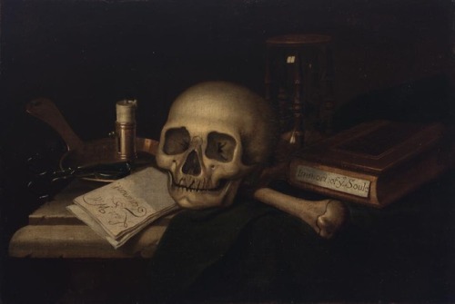 blackpaint20:  Northern European School, #Vanitas Still Life Oil on canvas, 17th Century