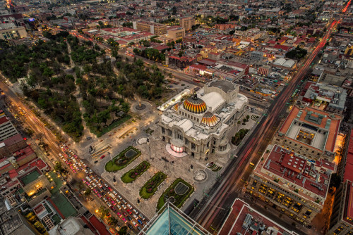 Vista aérea desde la Torre Latinoamericana en CDMX Reinier Snijders