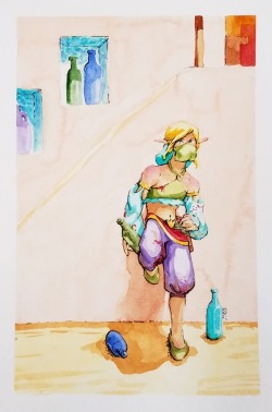 h0w-d0-y0u-d0-fell0w-kids: I dont think they made Link leave the tavern because he looked too young, i think it was all the fights to the death in the desert.