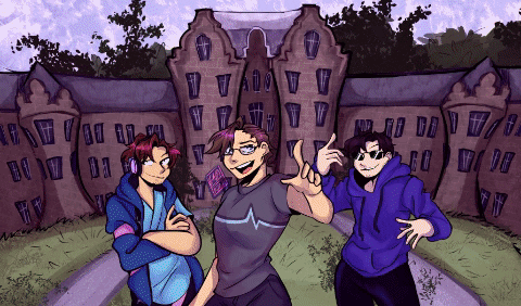 Haha What A Fun Group Of Ghosthunter Friends! I Hope Nothing Bad Happens To Them.