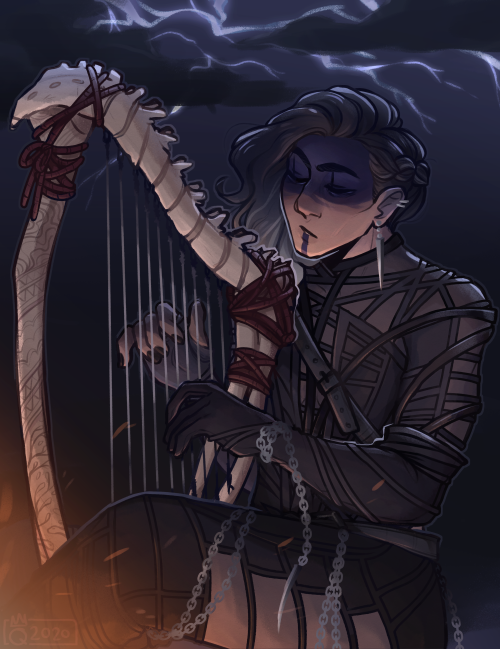 This bone harp killed me but it’s for Yasha and it looks cool so it’s fine :,)