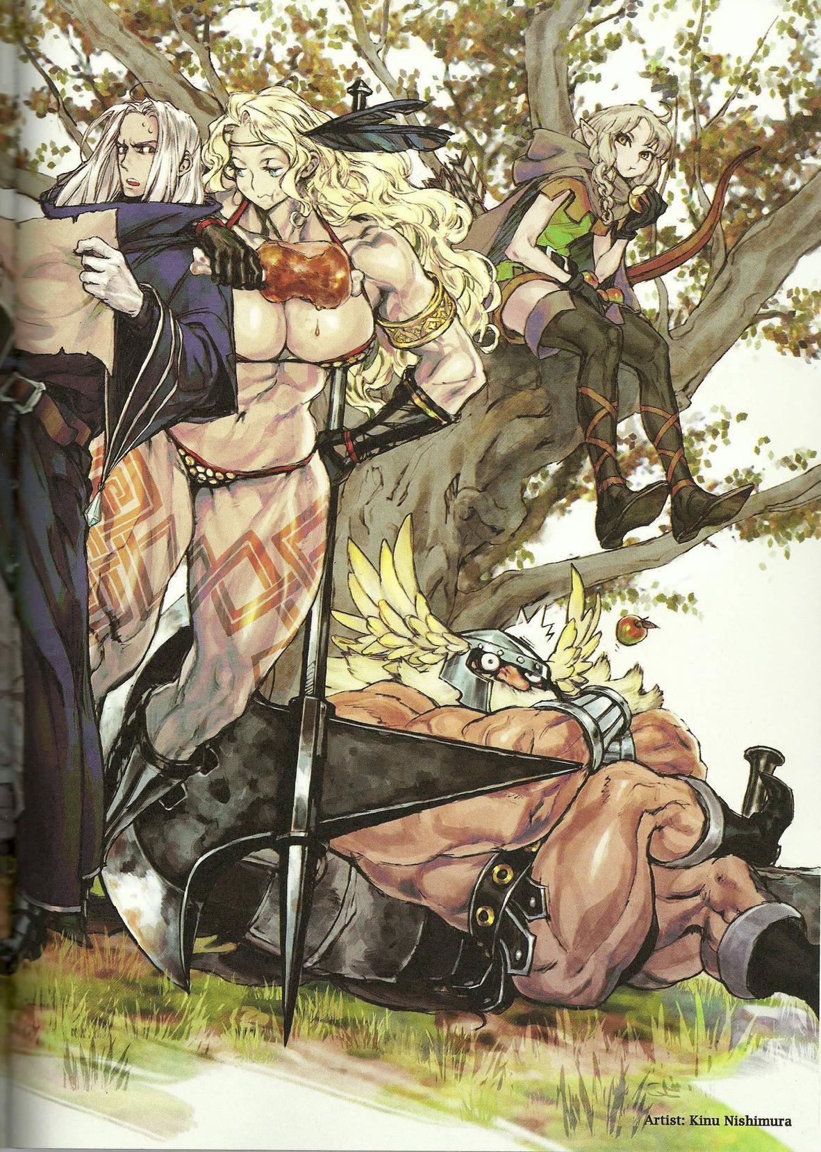 mlle-imandeus:dragons crown guest artwork gouda cheese and kinu nishimura