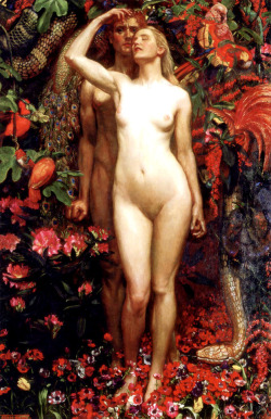 thefugitivesaint:John Liston Byam Shaw (1872-1919), ‘The Woman, the Man and the Serpent’, 1911