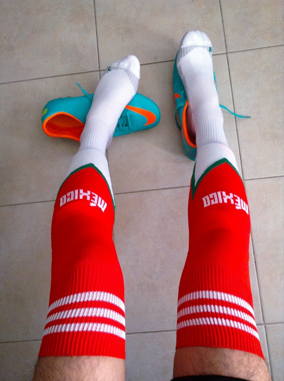 footballsocksmx:  Starting the World Cup with a brand new pair of awesome soccer