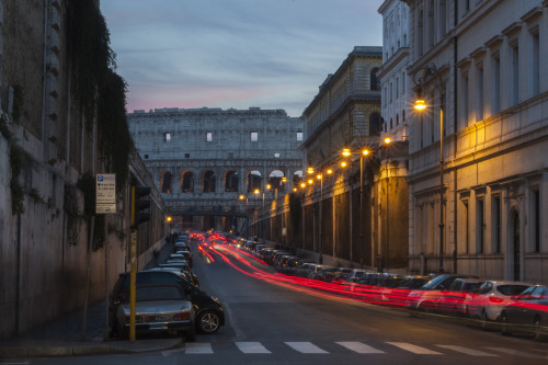 massimolanzi: Red Carpet Colosseo from via degli Annibaldi Rome, 2015