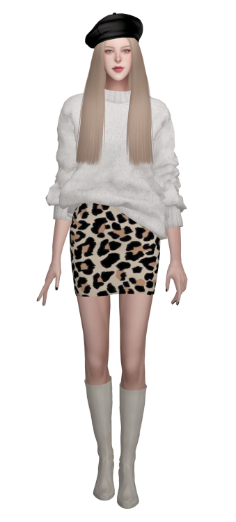 Lookbook_1#1 Hair / Beret / Top / Bottom / Shoes#2 Hair / Top / Bottom / Shoes#3 Hair / Beret / Top 