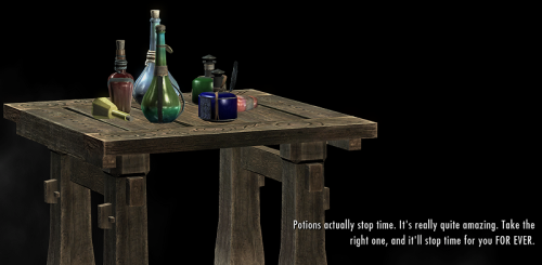 electricpastry:  So I got a mod that changes my loading screens to helpful “tips” from Sheogorath and— 