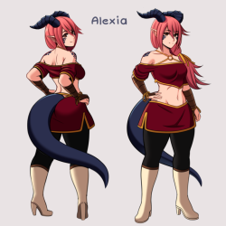 aki-san94: Meet Alexia or Alex for short. She’s cute and dangerous, be kind to her!   | Twitter |  cutie &lt;3