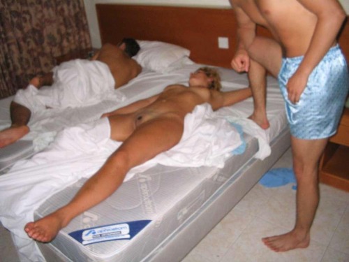 Drunk girls caught sleeping nude