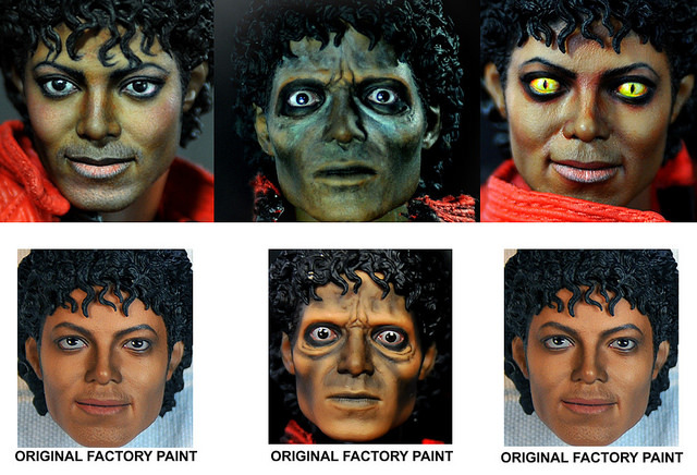 The Doll Artist — Michael Jackson, Thriller Hot Toys Repaint by