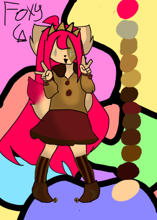 My Oc Which Is Named Foxy I Do Not Know Why. But If You Cant Tell She Is Basically SunDrop But She Is
