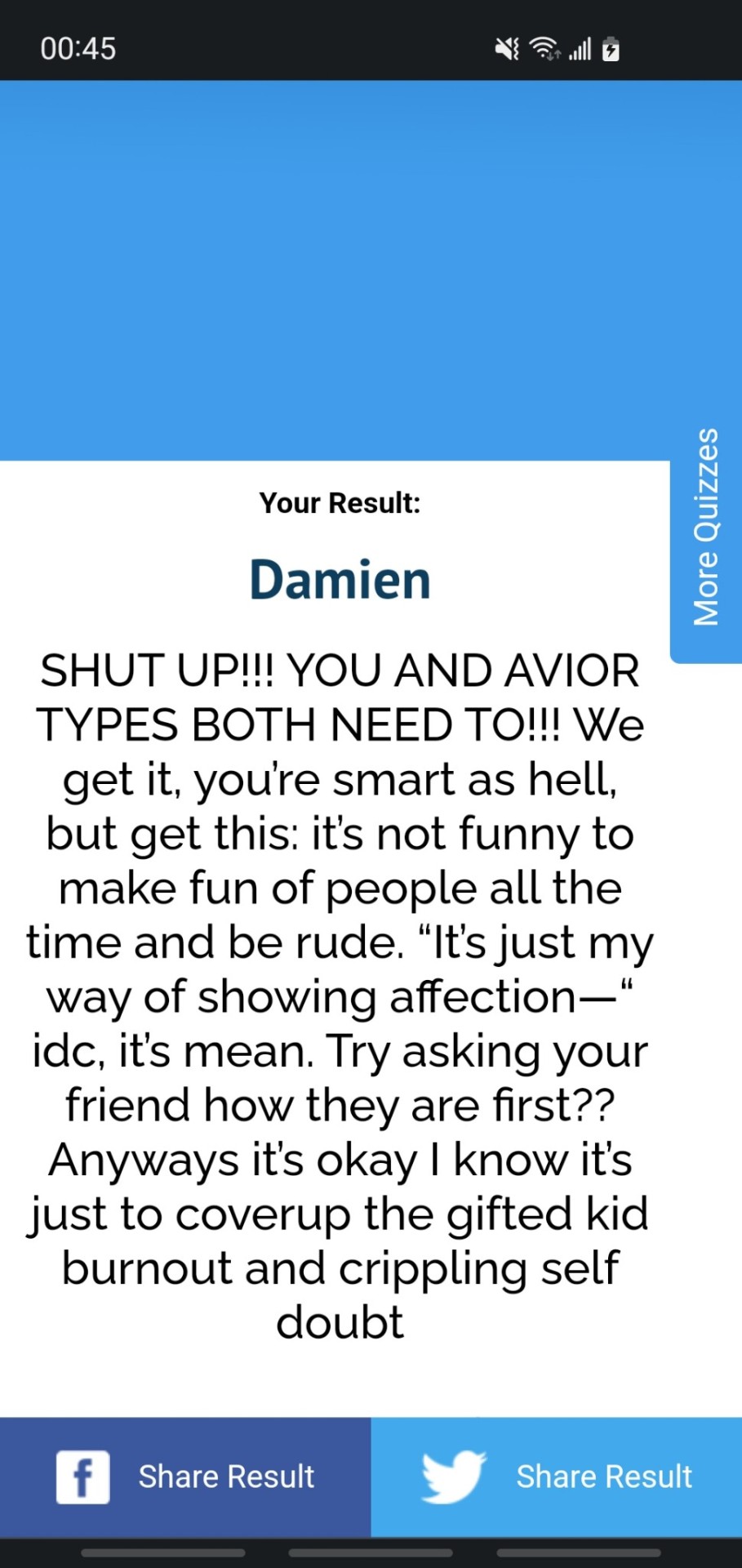 Currently Taking Redacted Asmr Uquizzes So I'm Going To Spam My Account With My Results And Link. If