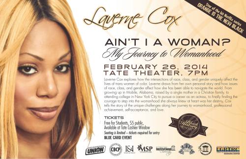glitterlion:  Laverne Cox&ldquo;Ain’t I A Woman? My Journey to Womanhood&rdquo;Wednesd
