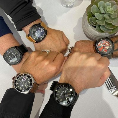 Instagram Repost
ralftech_official  When you meet good friends… Featuring 5 different WRX… Wich one is your favorite? [ #ralftech #monsoonalgear #divewatch #watch #toolwatch ]