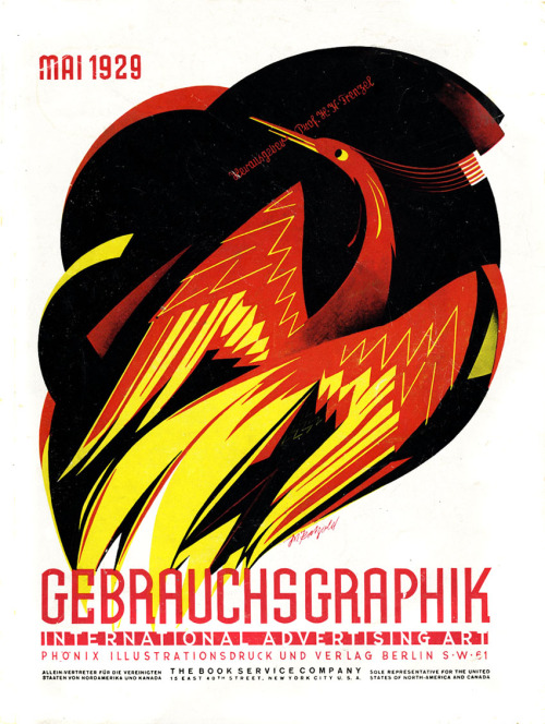 Gebrauchsgraphik, published 1924 - 44. Germany. See more covers: designers-books.The monthly publica