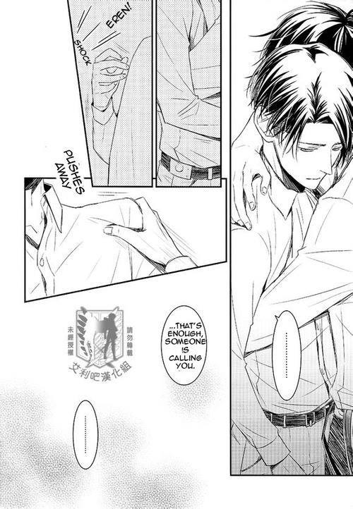 yaoi-kachnicka28:  potato-priestess:  dr-erotica:  it’s alright corporal, eren loves you very much so just give in neh? (source: here) ^^  A facebook page related to yaoi is not the proper source; it has to be where the artist originally posted their