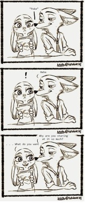 zootopiancomicskr:*Read from right to left* https://twitter.com/totolove35/status/743022977290145792 credits to Mitoro *Please credit the original creator* Title “Jealous” I know that I haven’t been posting comics like I used to That is because
