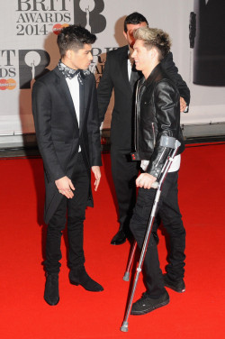 direct-news:  HQ- Zayn and Niall at the Brit Awards Red Carpet. 19/02/14 