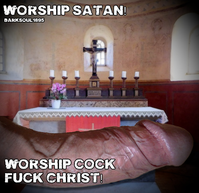 daddyworshiplove: darksoul1895: make me cum for Satan …. WickrMe @ damienman666