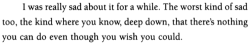 How can emptiness be so heavy?