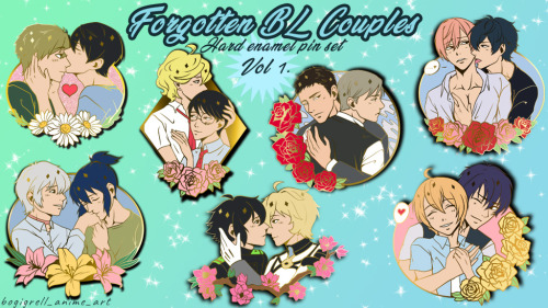 PRE ORDER IS LIVE! ^^I made some pin design of underrated Yaoi/Boy’s love ships! Hope you like them!