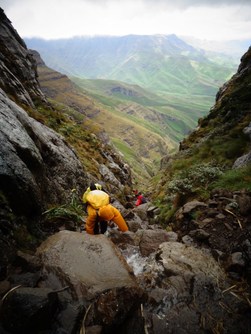 what-would-it-take:  Hiking up to Tugela falls; Drankensberg; South Africa