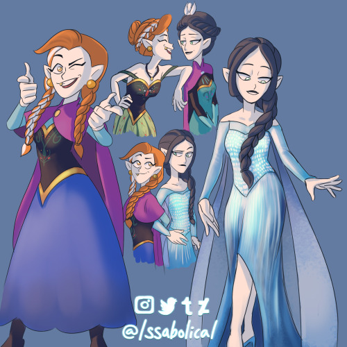 issabolical:The Owl House X Frozen! A lot of people liked Lilith’s braided hair fro my TOH slumber p