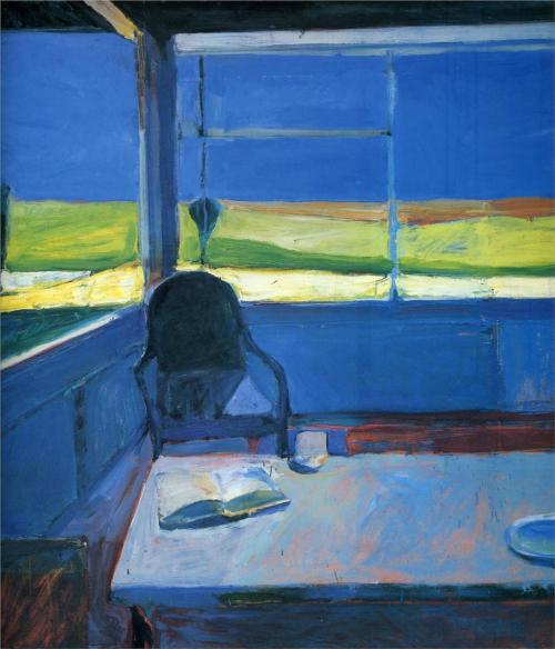 tamburina:  Richard Diebenkorn, Interior with Book 