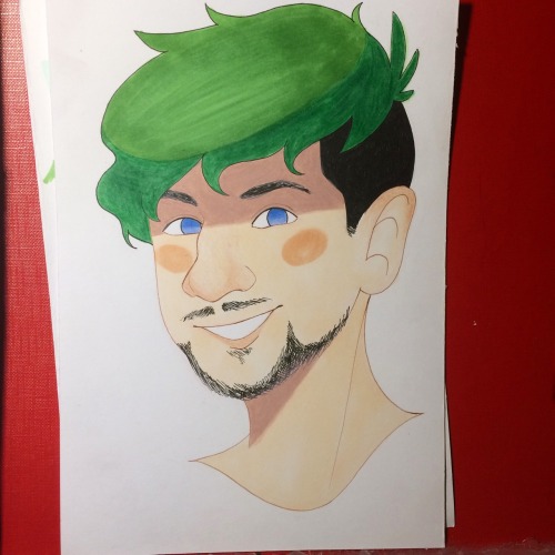 i tried drawing @therealjacksepticeye for the first time ever, i don’t think it looks so bad! 