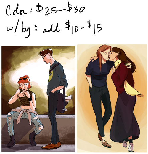 Jenarts Commissions!Hi everyone! I’m opening up commissions for digital works- these are the b