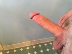 handyglans:  bigwhitecock63:  My first post! Hopefully you enjoy it more than me! Let me know (:  As posts go that’s a fucking big one.