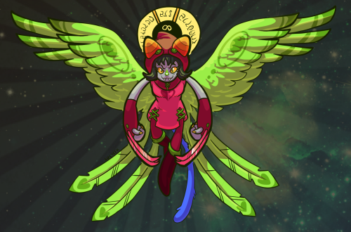 lucheeky:Nepeta has come to reap the sinners.Drawn for the first day of the Leo Cycle.Space texture 