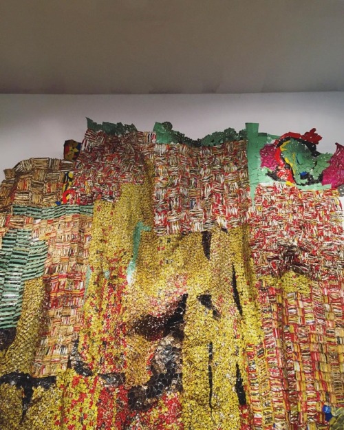 Avocado Coconut Egg (ACE), 2016. By El Anatsui, October Gallery London. “How would you describe this piece to someone who had never seen it?”