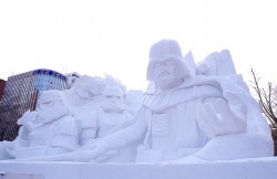 Japanese Army Builds Gigantic Star Wars Snow