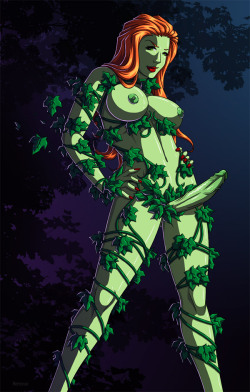 futanariobsession:  Futanari Poison Ivy by Renezuo See more shemale and futanari hentai at Futanari Obsession 