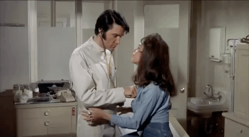 onebeatahead:  gameraboy:  Elvis Presley in Change of Habit (1969)   Oh dear, I didn’t