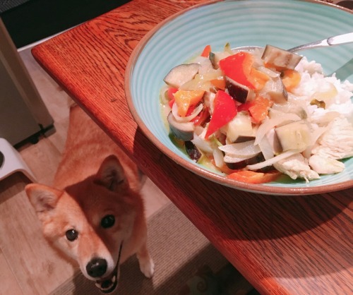 Green curry for dinner