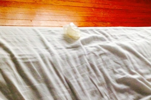 mr-mrs-swinger: swingerproblems: Waking up and finding a used (but luckily empty) condom in the shee