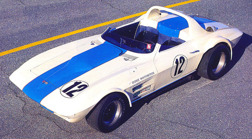 Chevrolet Corvette Grand Sport Roadster, 1963. Part of a program to produce a lightweight racin