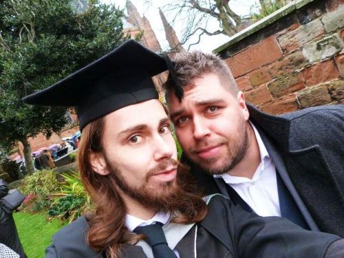 I was taking most of the photos at Josh’s graduation, so didn’t get to take many/have many taken of myself. But damn it all if I didn’t look fucking dapper today! (Josh looked good too, I guess…)