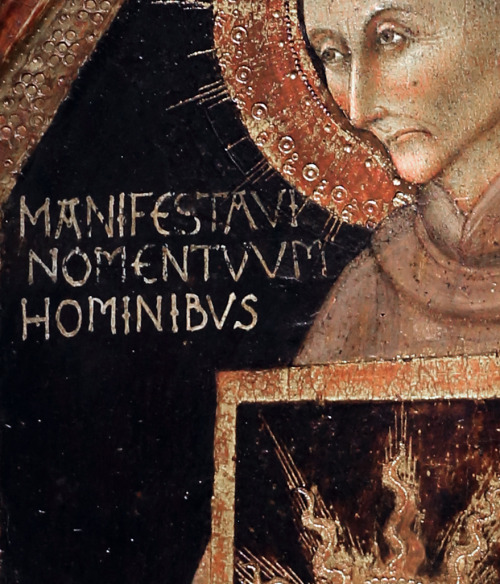 Sassetta - Bernardino of Siena (1445). Detail.