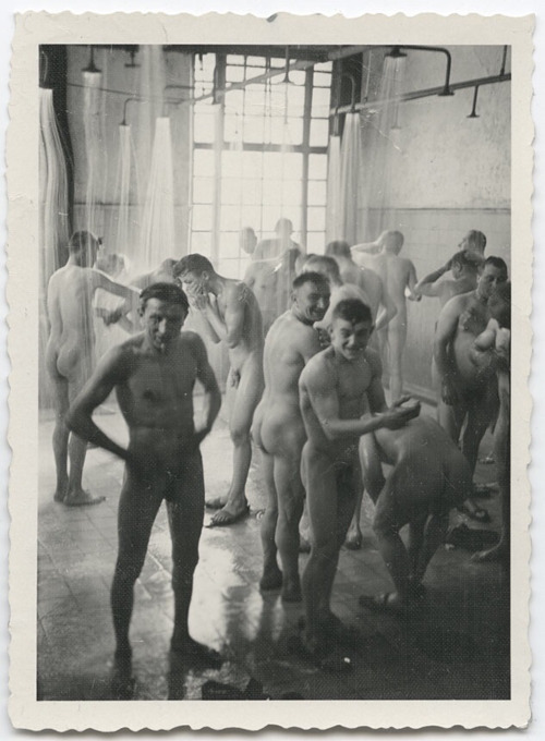 vintagemusclemen:I think these are German industrial workers, a group who seem to have been photogra