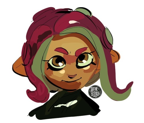 thatonegojimun:agents of the squidbeak splatoon….. favsim not super happy with how any of the idols 