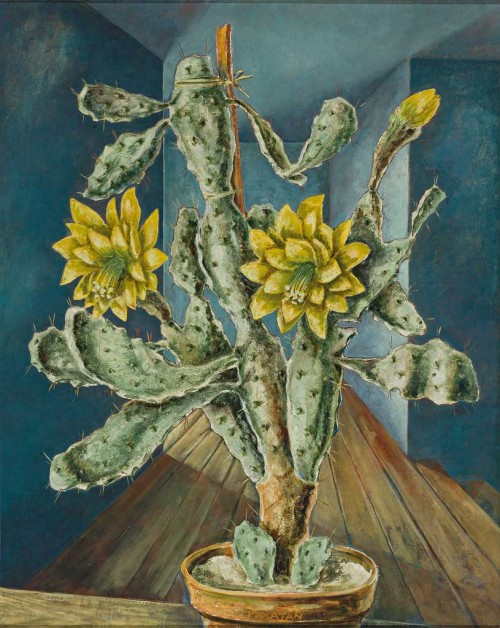 heartsoul1975: Walter Schulz-Matan (German, 1889-1965), Blühende Opuntie [Flowering Opuntia], 1