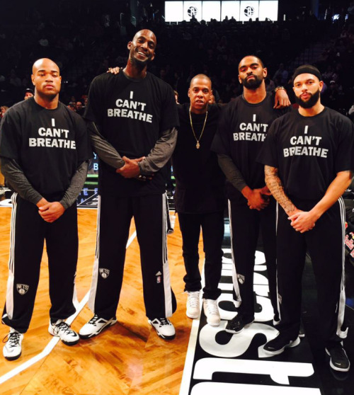 phattygirls: BROOKLYN NETS….. RESPECT!! #ICantBreathe