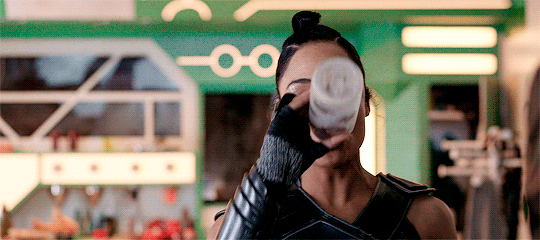 cinema-gifs: Don’t get familiar. Tessa Thompson as Valkyrie in Thor: Ragnarok