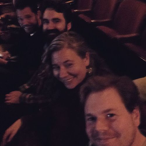 Selfies @theparamounttheater waiting for #themagicians (at Paramount Theatre)