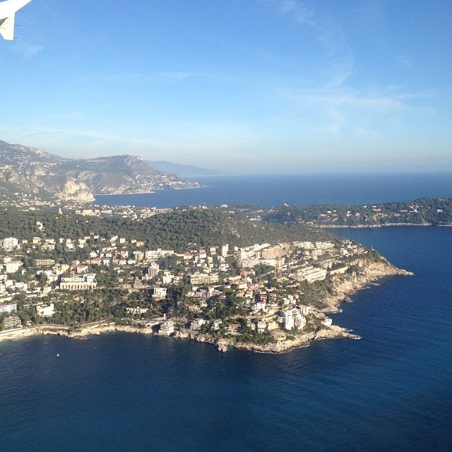 Nice, France as we were landing. (at Aéroport de Nice Côte d’Azur (NCE))